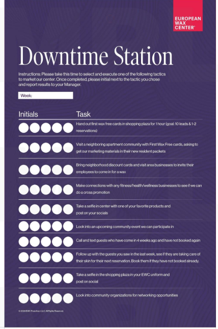 Downtime Station - Dry Erase Board