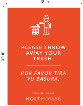 Trash Sign