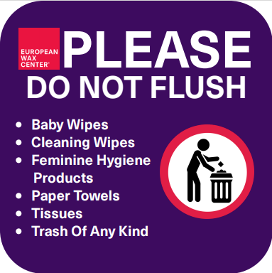 4"x4" Bathroom Sticker